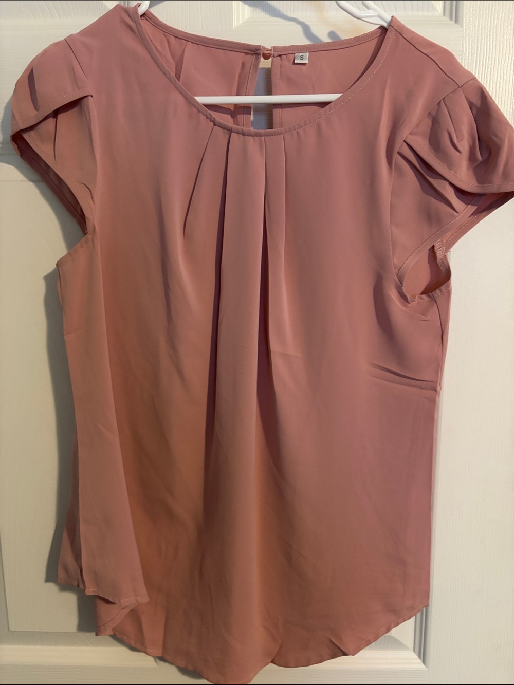 Women's Dusty Rose Cap-leeve Blouse - Brand